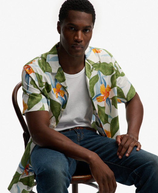 Hawaiian Print Short Sleeve Shirt