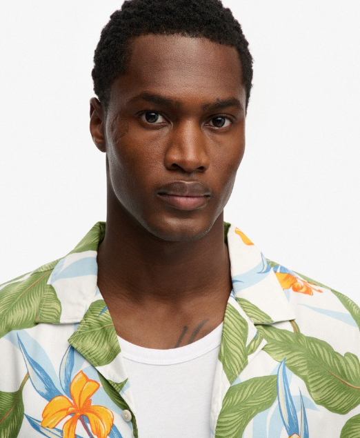 Hawaiian Print Short Sleeve Shirt