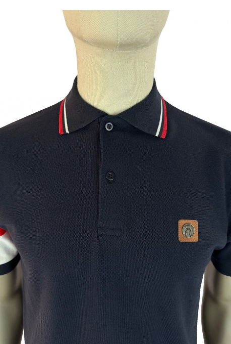 Trojan Flag Sleeved Polo