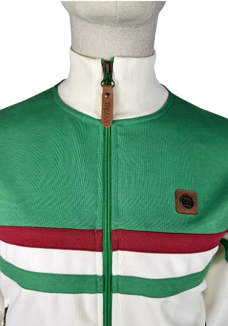 Trojan Panel Stripe Track Top