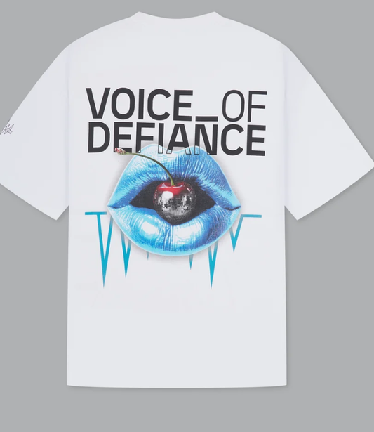 Voice of Defiance - White Lines Cherry Tee