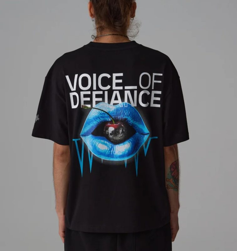Voice of Defiance - White Lines Cherry Tee
