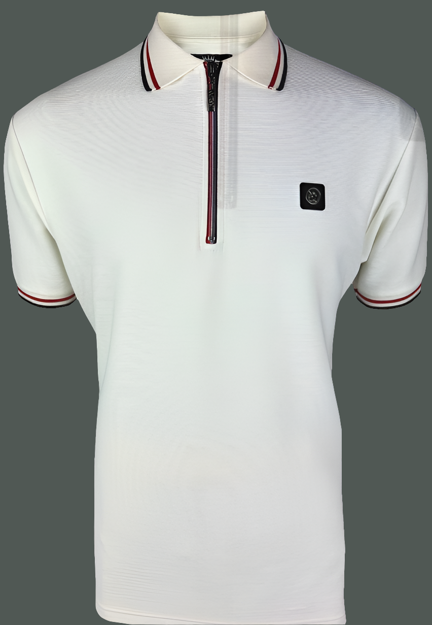 Trojan Ottoman Rib Zip Polo
