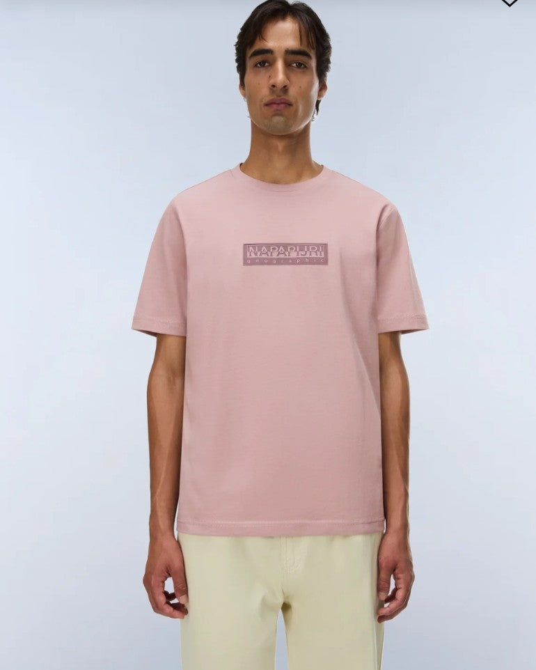 Napapijri S-Box Logo Short Sleeve Tee - Men's