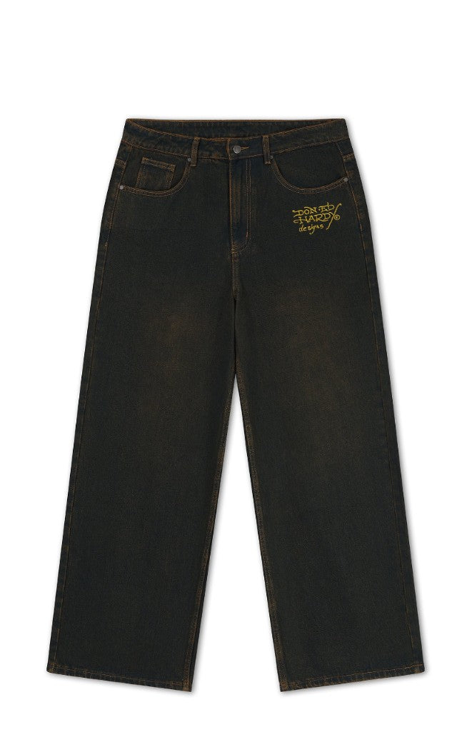 Ed Hardy Slithering Dragon Embroidered Extra Jeans