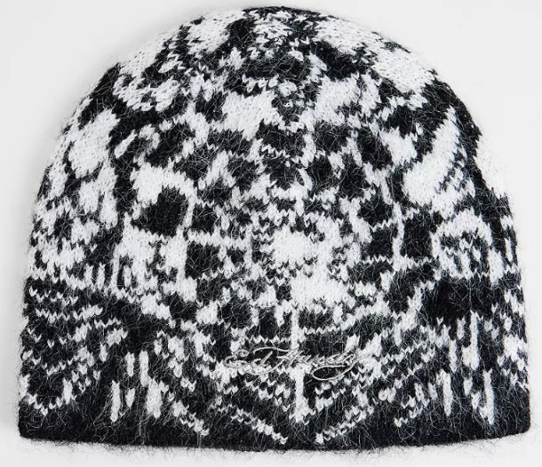 Ed Hardy Unisex Black Widow Beanie