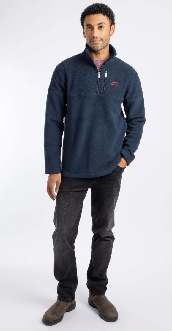Weird Fish Oakmont 1/4 Zip Textured Fleece