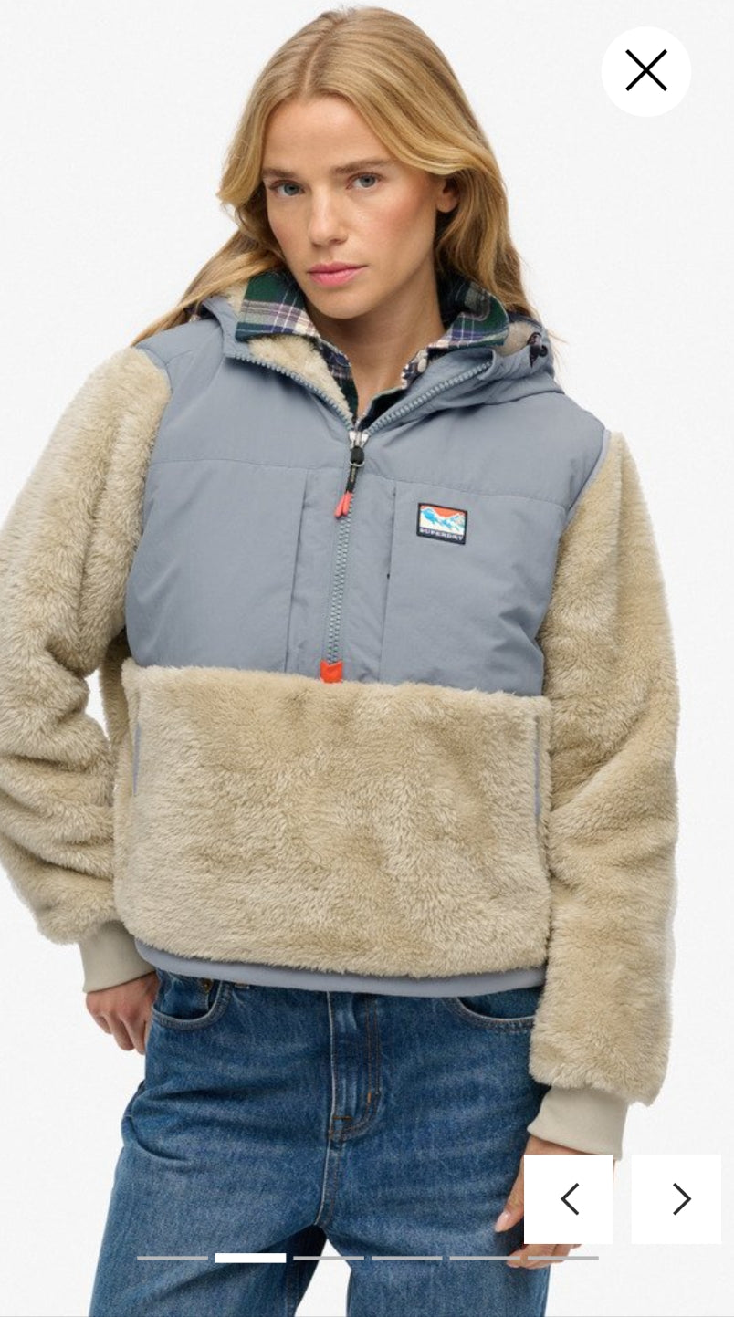 Superdry Super Soft Hybrid Half Zip Jacket