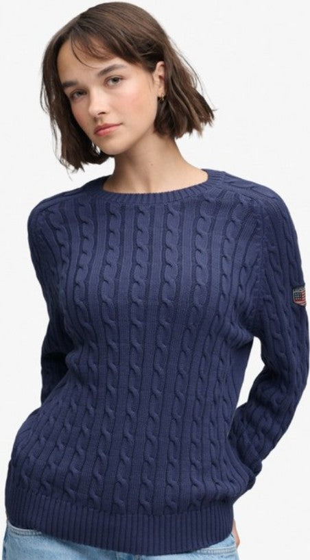 Superdry Slouchy Cable  Knit Jumper - Women's