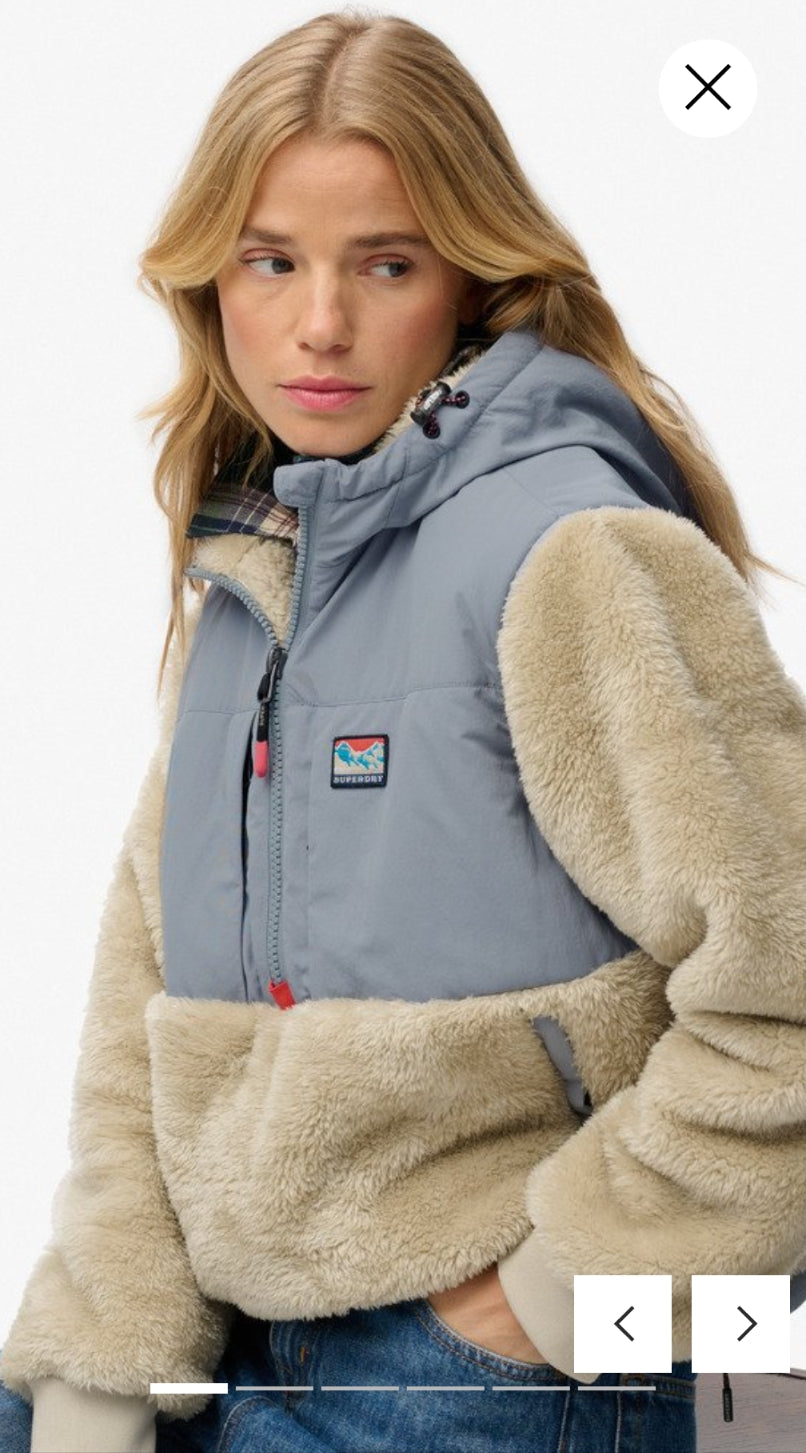 Superdry Super Soft Hybrid Half Zip Jacket