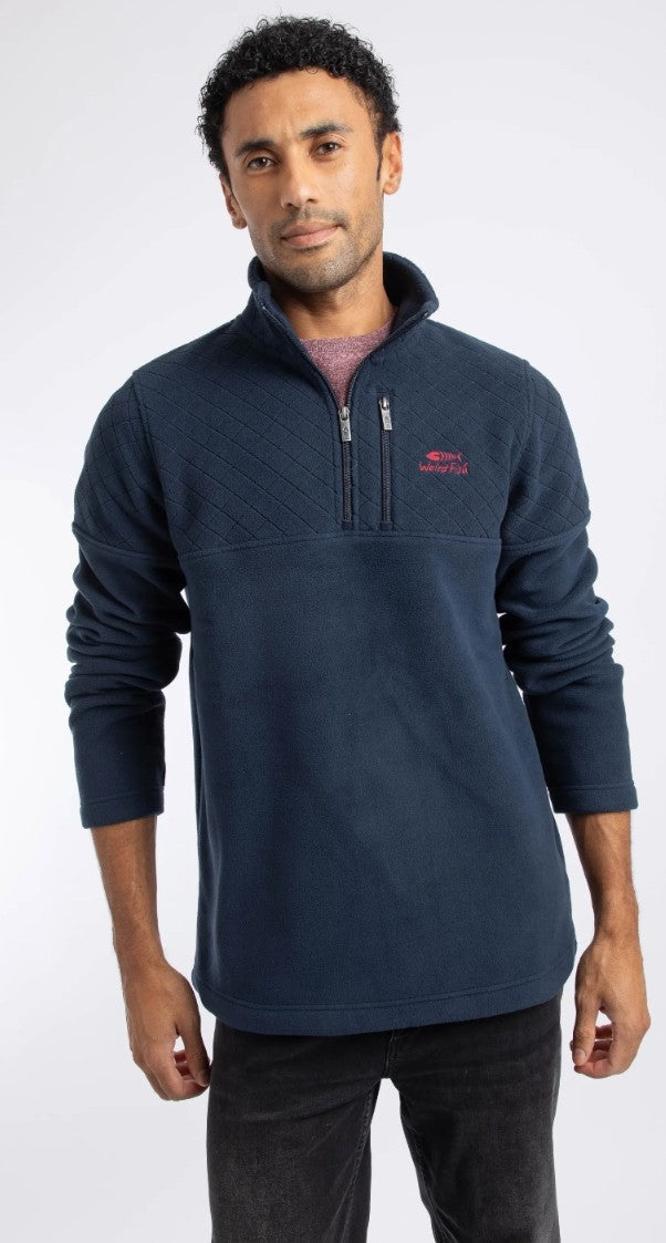 Weird Fish Oakmont 1/4 Zip Textured Fleece