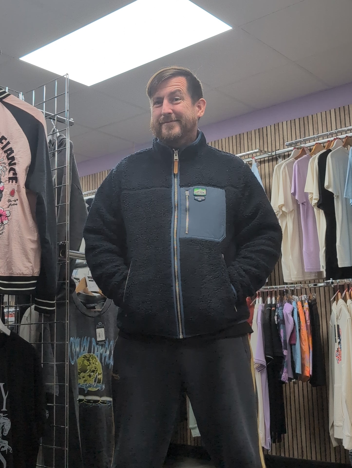 Superdry Men's Vintage Retro Full Zip Fleece
