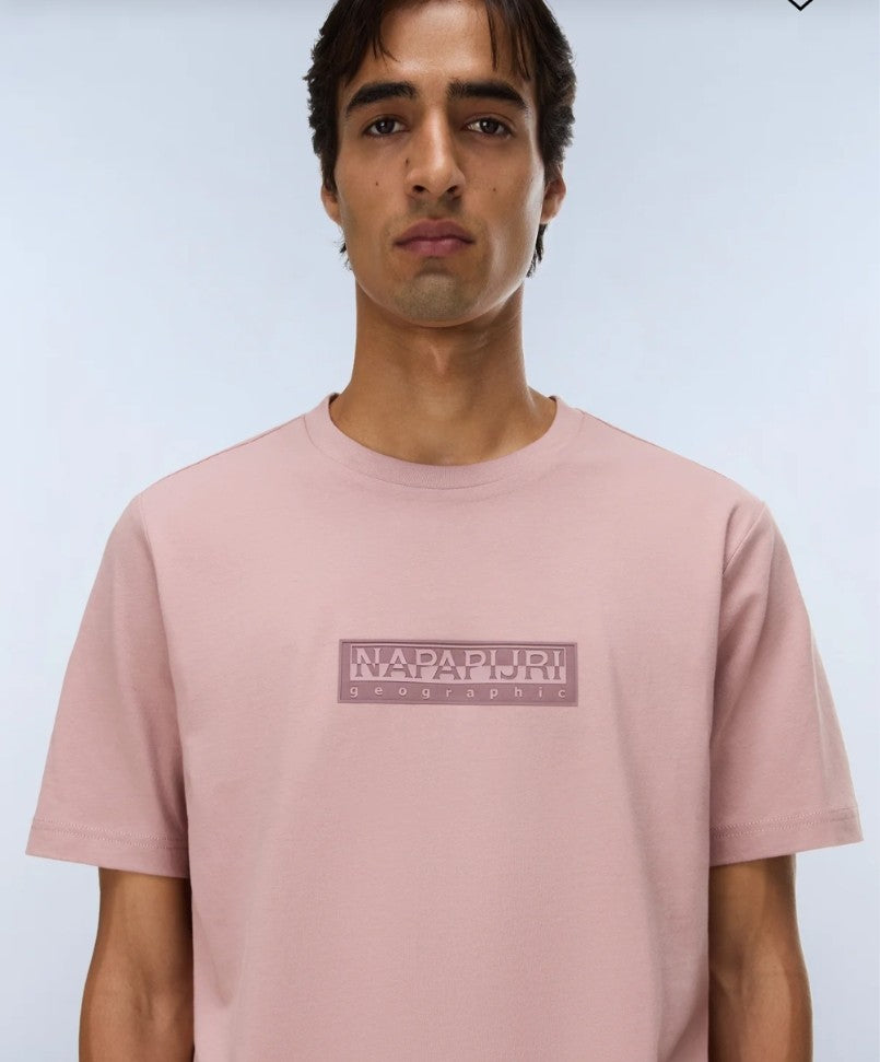 Napapijri S-Box Logo Short Sleeve Tee - Men's
