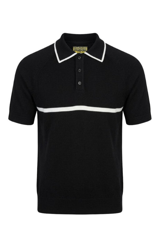 Trojan Morgan Strip Front Fine Gauge Polo