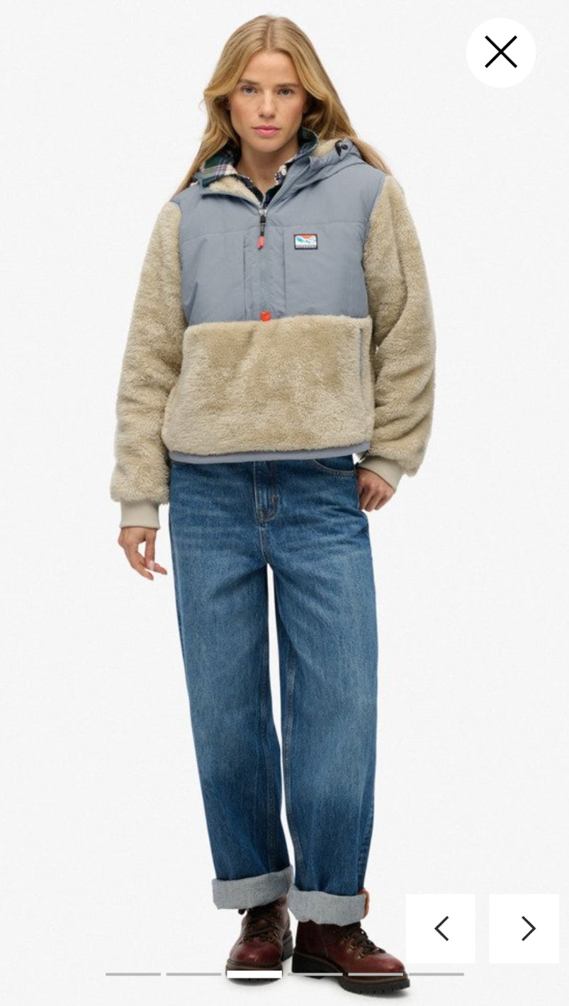 Superdry Super Soft Hybrid Half Zip Jacket