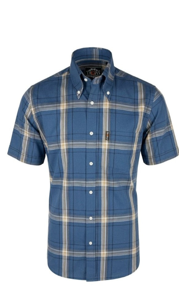 Trojan Large Check Short Sleeve Shirt
