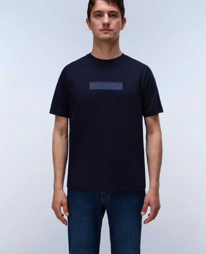 Napapijri S-Box Logo Short Sleeve Tee - Men's