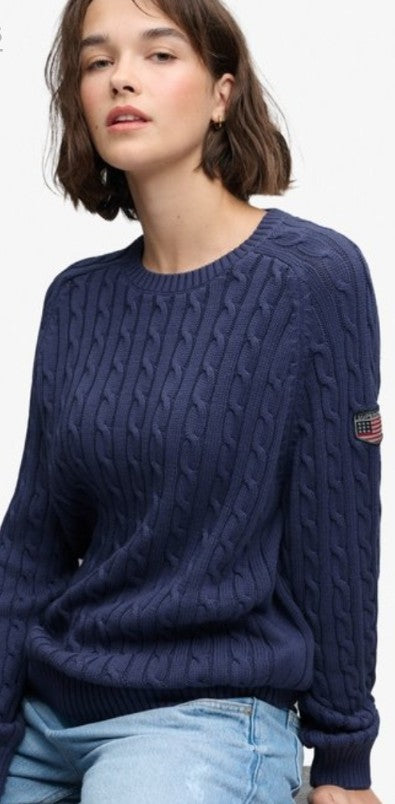 Superdry Slouchy Cable  Knit Jumper - Women's